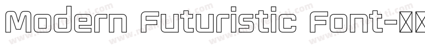 Modern Futuristic Font字体转换